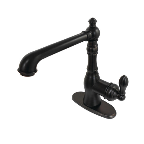 SINGLE HOLE BATHROOM FAUCET in OIL RUBBED BRONZE - BFLS8220DL - COPPER ALCHEMY