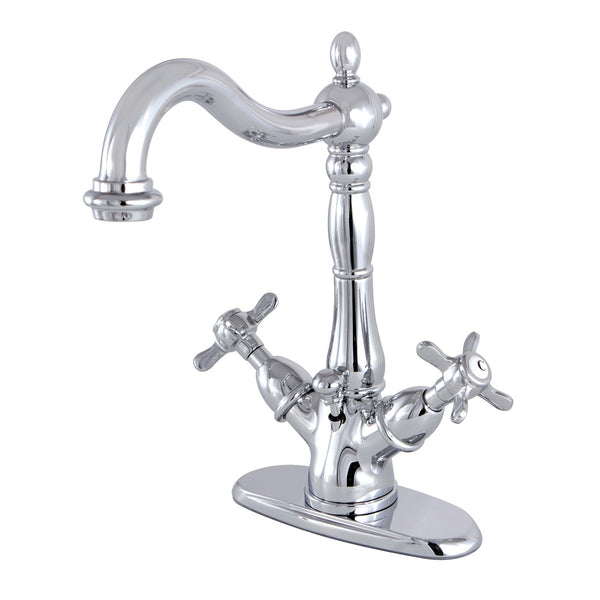 SINGLE HOLE BATHROOM FAUCET in POLISHED CHROME - BFKS1431BEX - COPPER ALCHEMY