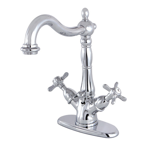 SINGLE HOLE BATHROOM FAUCET in POLISHED CHROME - BFKS1431BEX - COPPER ALCHEMY