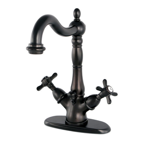 SINGLE HOLE BATHROOM FAUCET in OIL RUBBED BRONZE - BFKS1435BEX - COPPER ALCHEMY