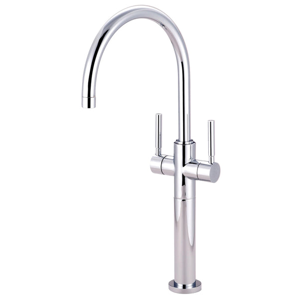 VESSEL SINK FAUCET in POLISHED CHROME - BFKS8091DL - COPPER ALCHEMY