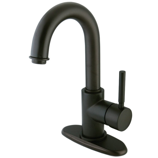 SINGLE HOLE BATHROOM FAUCET in OIL RUBBED BRONZE - BFKS8435DL - COPPER ALCHEMY