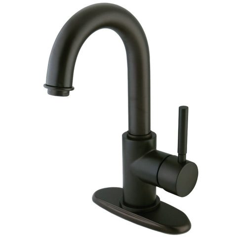 SINGLE HOLE BATHROOM FAUCET in OIL RUBBED BRONZE - BFKS8435DL - COPPER ALCHEMY