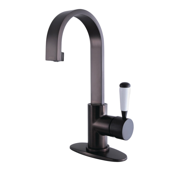 SINGLE HOLE BATHROOM FAUCET in OIL RUBBED BRONZE - BFLS8215DPL - COPPER ALCHEMY