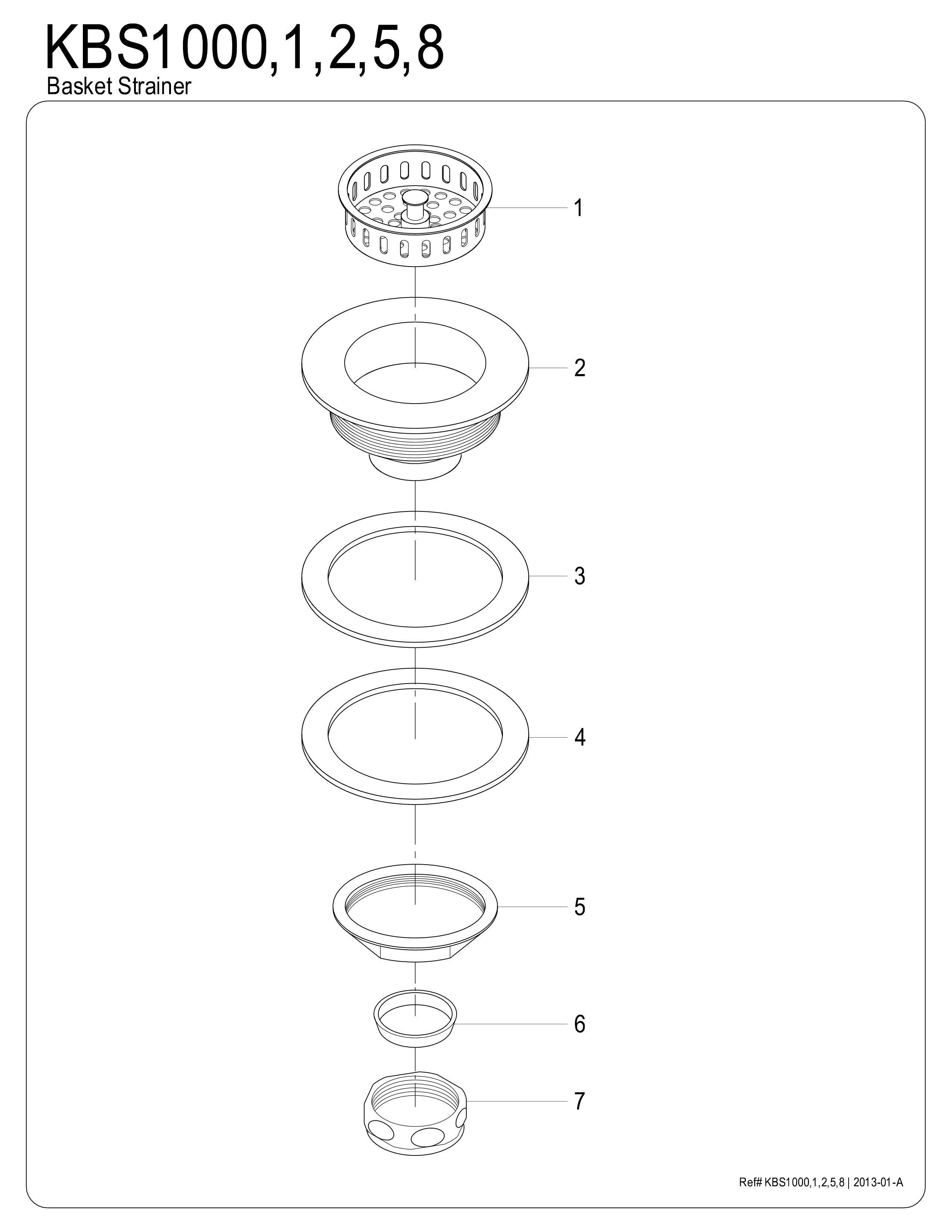 Kitchen Sink Drain Strainer with Handle - K. K. Discount Store