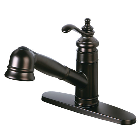 PULL-OUT KITCHEN FAUCET in OIL RUBBED BRONZE - KFGS7575TL - COPPER ALCHEMY