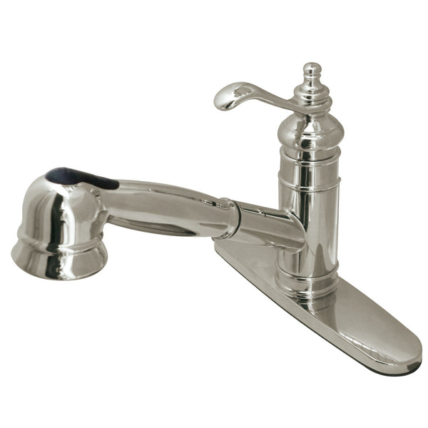 PULL-OUT KITCHEN FAUCET in BRUSHED NICKEL - KFGS7578TL - COPPER ALCHEMY