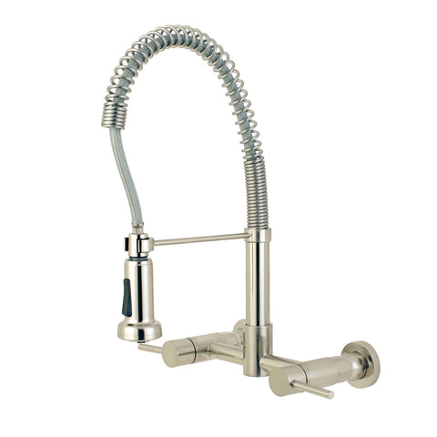 PULL - DOWN KITCHEN FAUCET in BRUSHED NICKEL - KFGS8188DL - COPPER ALCHEMY