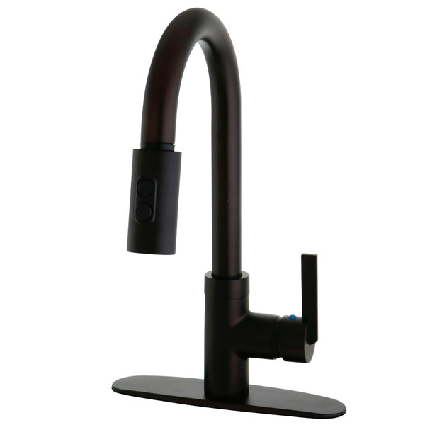 PULL - DOWN KITCHEN FAUCET in OIL RUBBED BRONZE - KFGS8785CTL - COPPER ALCHEMY