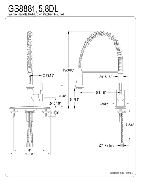 Pre- Rinse  Kitchen Faucet - KFGS8888DL - COPPER ALCHEMY