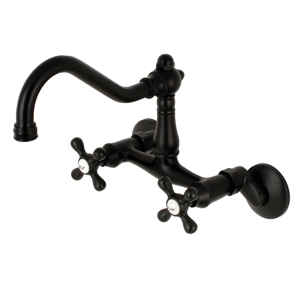WALL MOUNT KITCHEN FAUCET in MATTE BLACK - KFKS3220AX - COPPER ALCHEMY