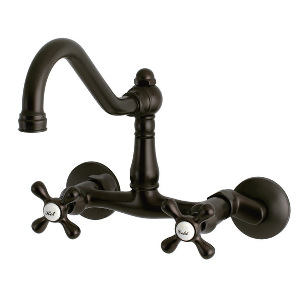WALL MOUNT KITCHEN FAUCET in OIL RUBBED BRONZE - KFKS3225AX - COPPER ALCHEMY