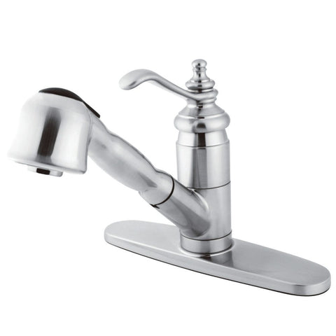 PULL-OUT KITCHEN FAUCET in POLISHED CHROME - KFKS7891TL - COPPER ALCHEMY