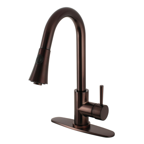 PULL - DOWN KITCHEN FAUCET in OIL RUBBED BRONZE - KFLS8725DL - COPPER ALCHEMY