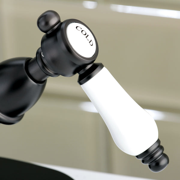 SINGLE HOLE BATHROOM FAUCET in OIL RUBBED BRONZE - BFKS1435BPL - COPPER ALCHEMY