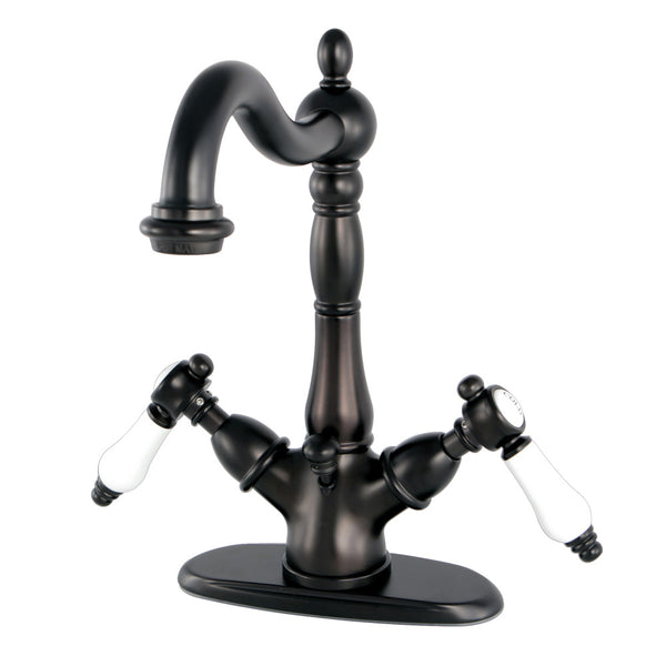 SINGLE HOLE BATHROOM FAUCET in OIL RUBBED BRONZE - BFKS1435BPL - COPPER ALCHEMY