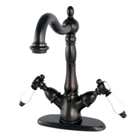 SINGLE HOLE BATHROOM FAUCET in OIL RUBBED BRONZE - BFKS1435BPL - COPPER ALCHEMY