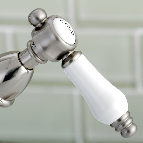 SINGLE HOLE BATHROOM FAUCET in BRUSHED NICKEL - BFKS1438BPL - COPPER ALCHEMY