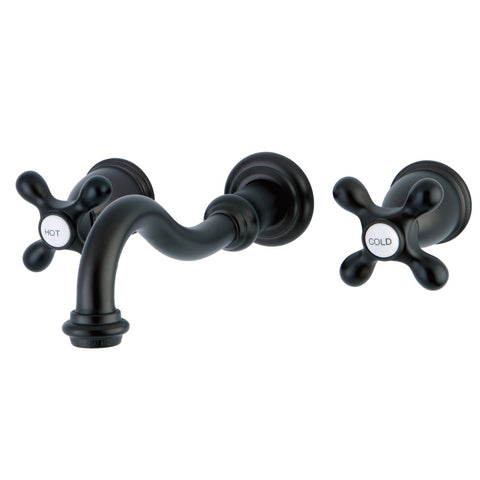 WALL MOUNT BATHROOM FAUCET in OIL RUBBED BRONZE - BFKS3125AX - COPPER ALCHEMY