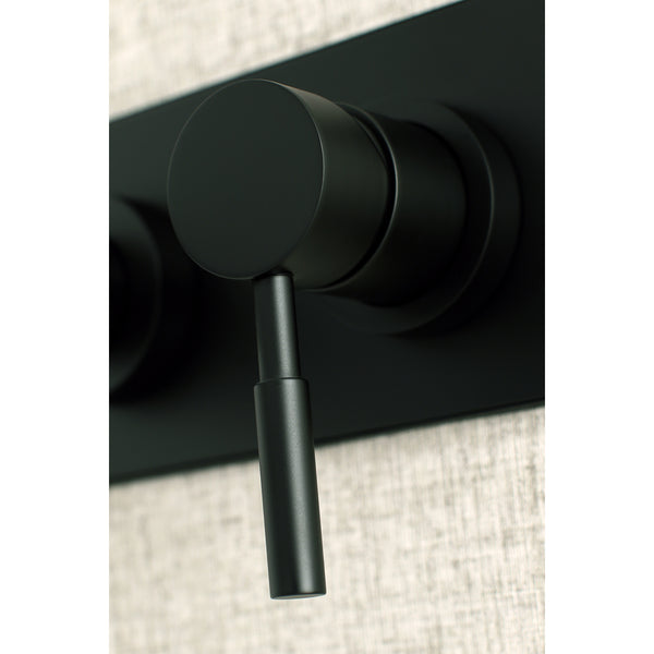 WALL MOUNT BATHROOM FAUCET in MATTE BLACK - BFKS8110DL - COPPER ALCHEMY