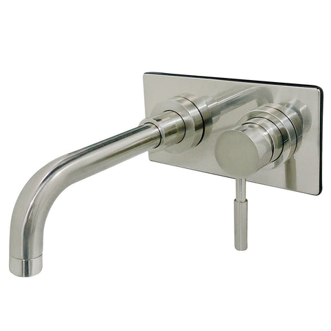 WALL MOUNT BATHROOM FAUCET in BRUSHED NICKEL - BFKS8118DL - COPPER ALCHEMY