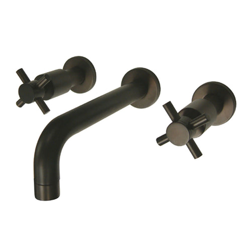 WALL MOUNT BATHROOM FAUCET in OIL RUBBED BRONZE - BFKS8125DX - COPPER ALCHEMY