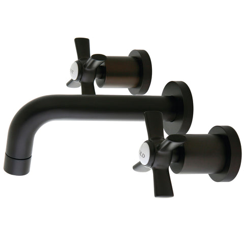 WALL MOUNT BATHROOM FAUCET in OIL RUBBED BRONZE - BFKS8125ZX - COPPER ALCHEMY
