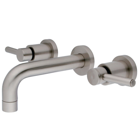 WALL MOUNT BATHROOM FAUCET in BRUSHED NICKEL - BFKS8128DL - COPPER ALCHEMY
