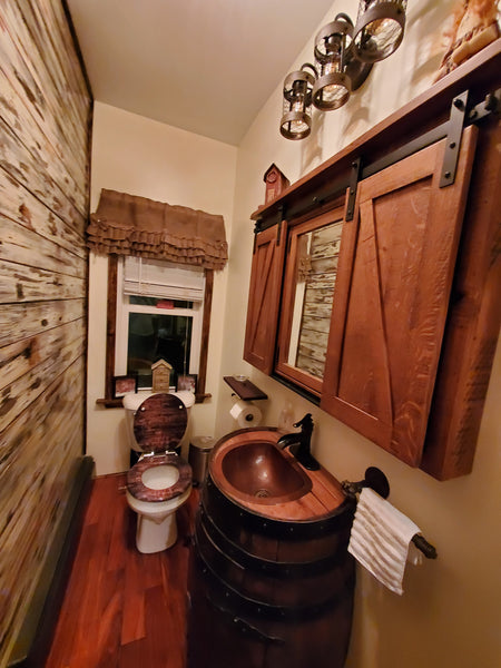 LUNA CHICA (Small) | Oval Under Mount Bathroom Copper Sink with Flat Back and Flat Rim - 14 x 12 x 5" - Gauge 18 - BS012CV - COPPER ALCHEMY