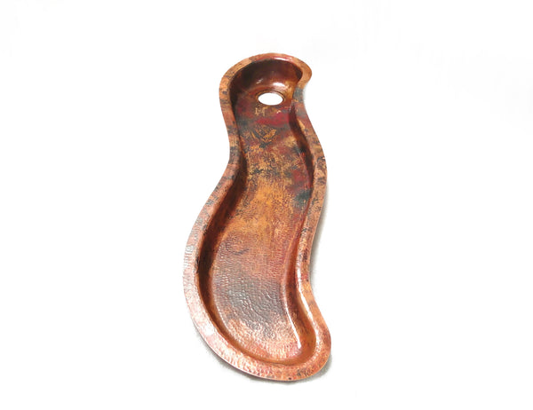 SONOMA GRANDE | River Shape Under Mount Bar Copper Sink with 1.5" Rim - 51 x 14 x 4.5" - Gauge 16 - COPPER ALCHEMY